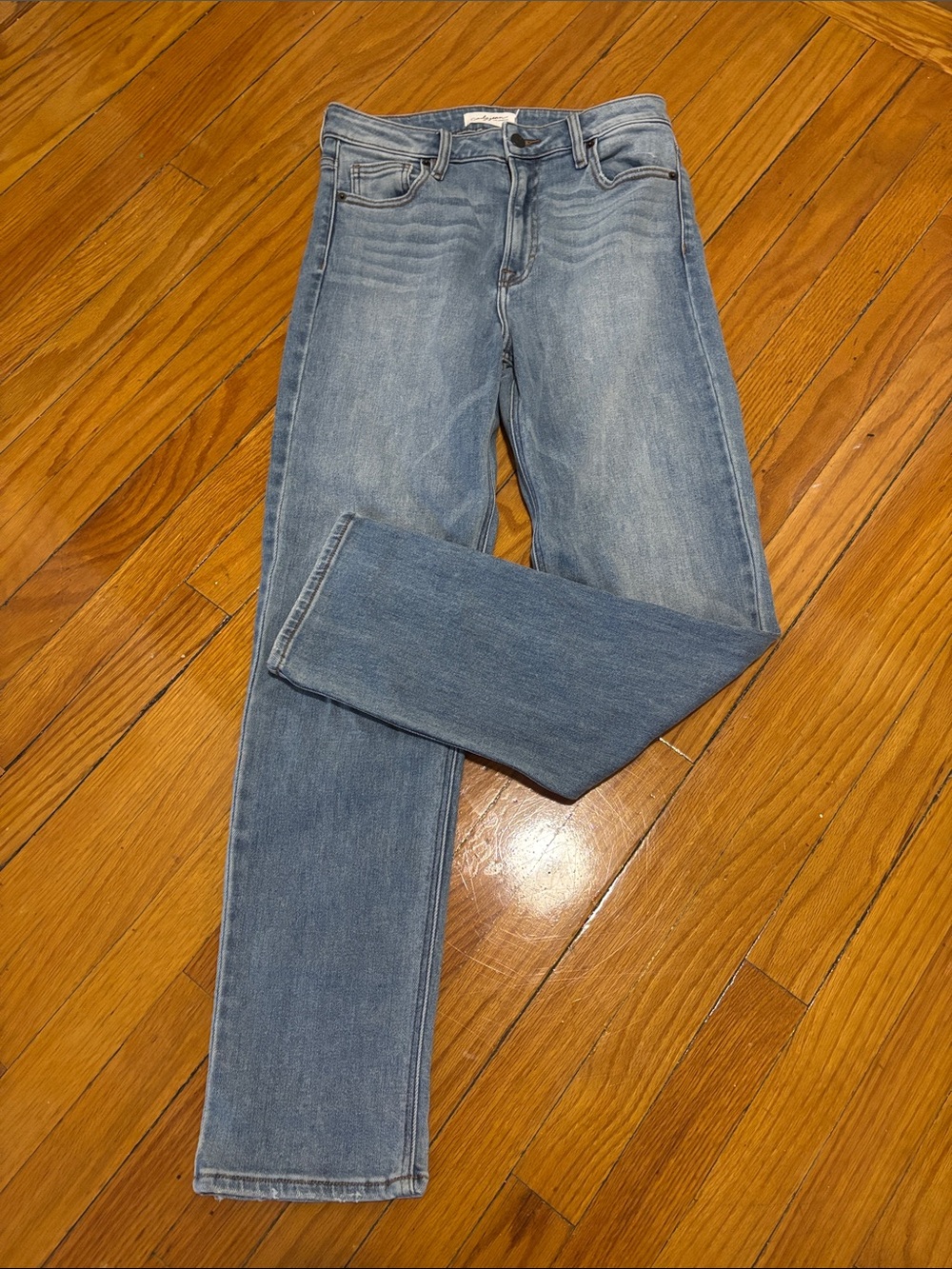 Carly Jean Los Angeles Light Blue Straight Jeans